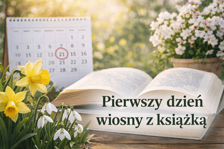 pierwszy dzień wiosny z książką