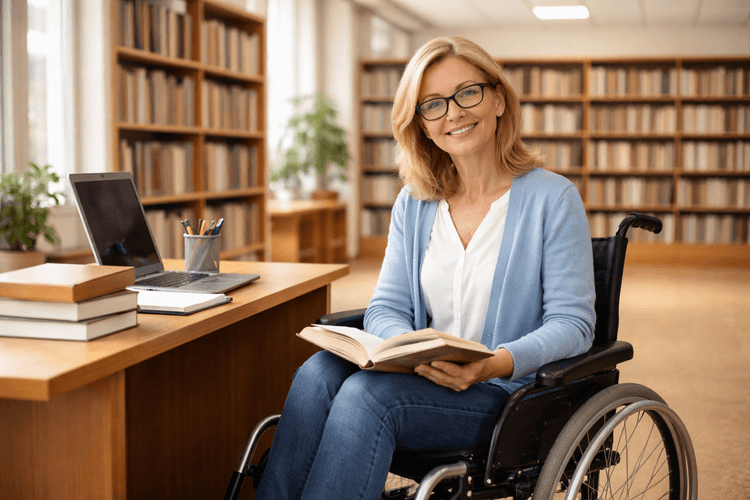 Nauczyciel bibliotekarz z niepełnosprawnością 