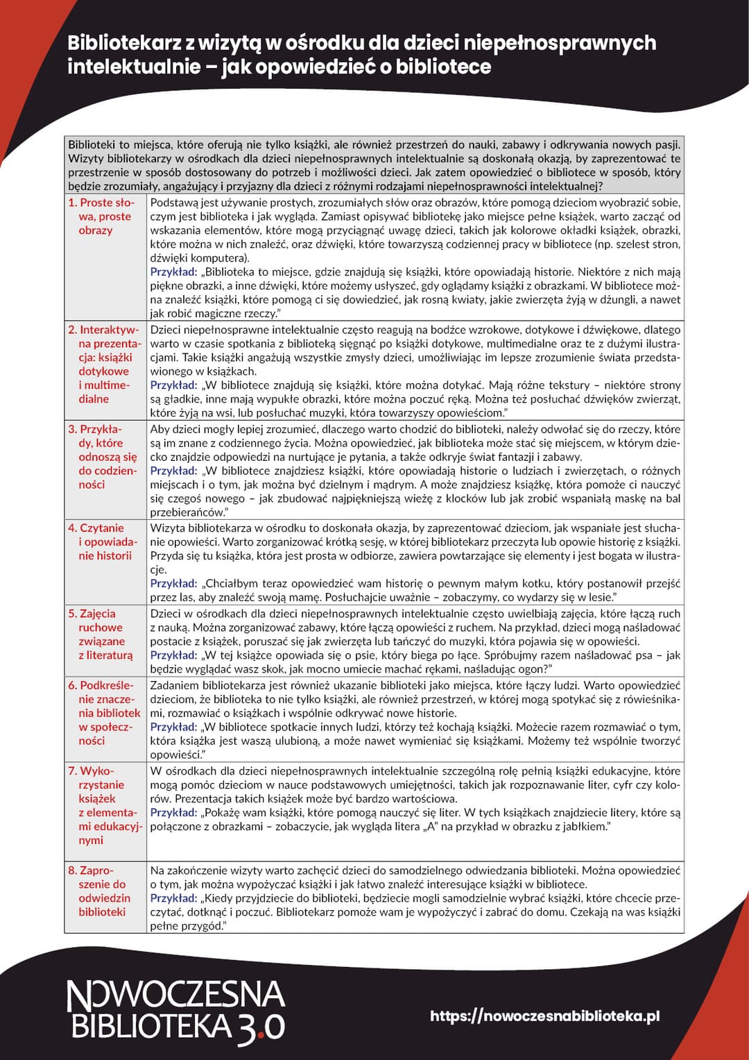 Bibliotekarz z wizytą w ośrodku dla dzieci niepełnosprawnych intelektualnie – jak opowiedzieć o bibliotece