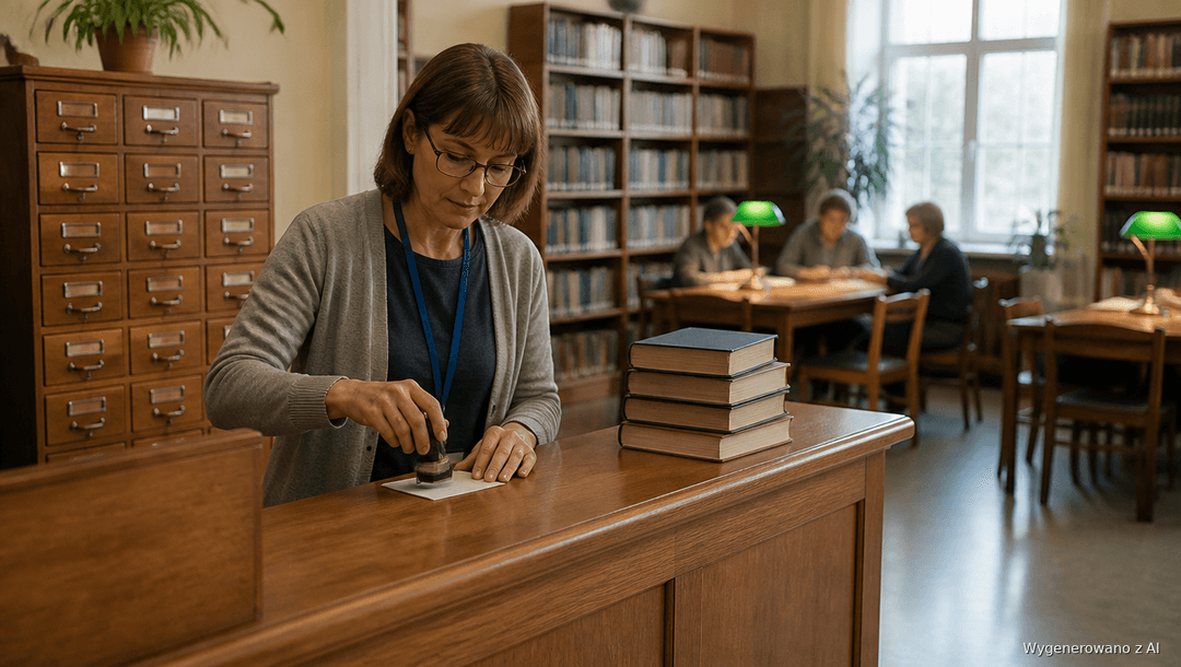 praca w bibliotece publicznej