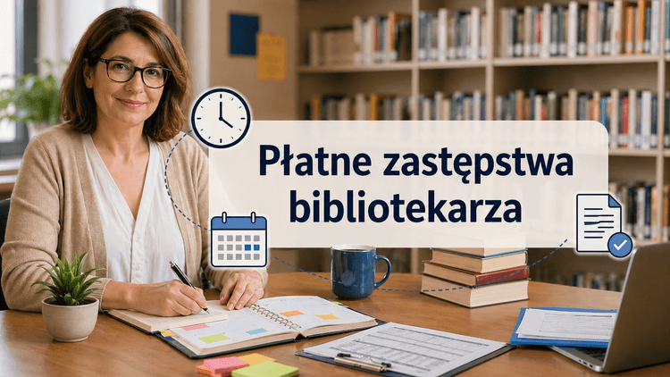 Czy nauczyciel bibliotekarz może mieć płatne zastępstwa w czasie swoich zajęć?