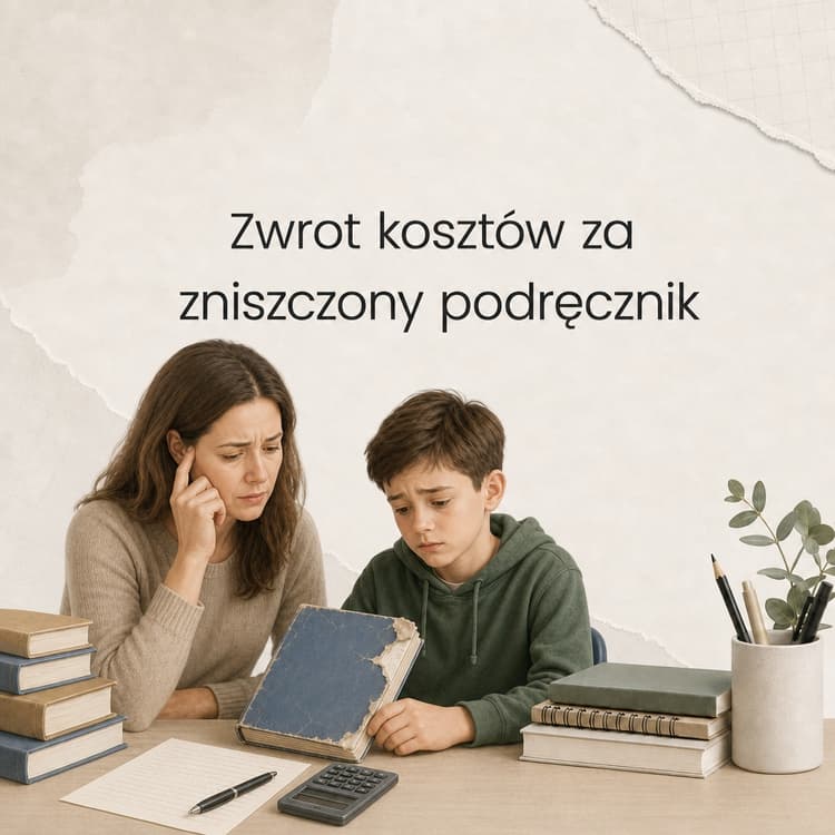 Zniszczony podręcznik – ile naprawdę zapłaci rodzic?