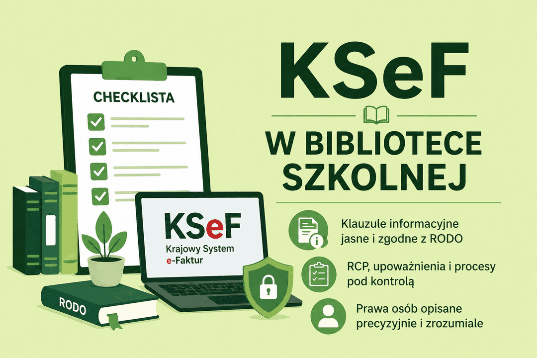 Klauzule informacyjne w bibliotece szkolnej po wdrożeniu KSeF 