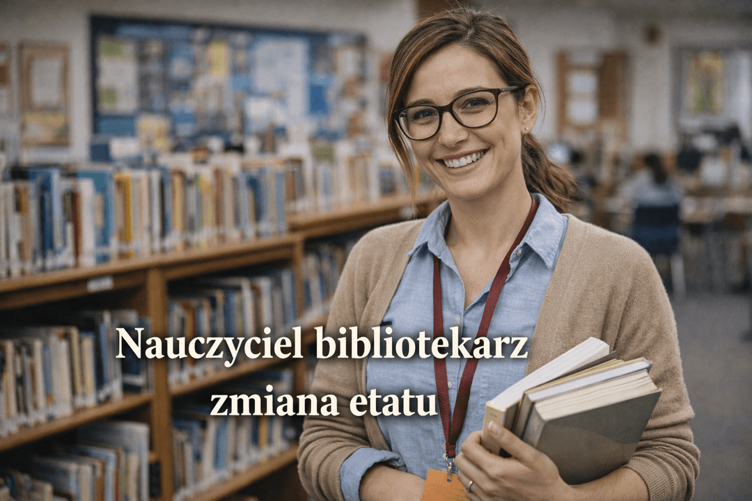 Zmiana stanowiska z bibliotekarza na nauczyciela historii 