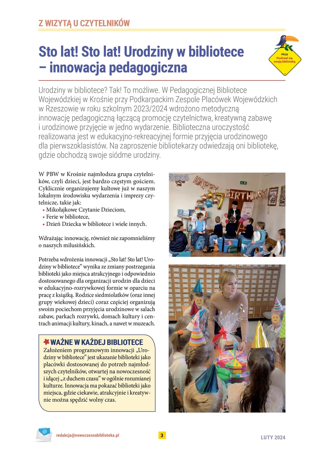 Urodziny w bibliotece