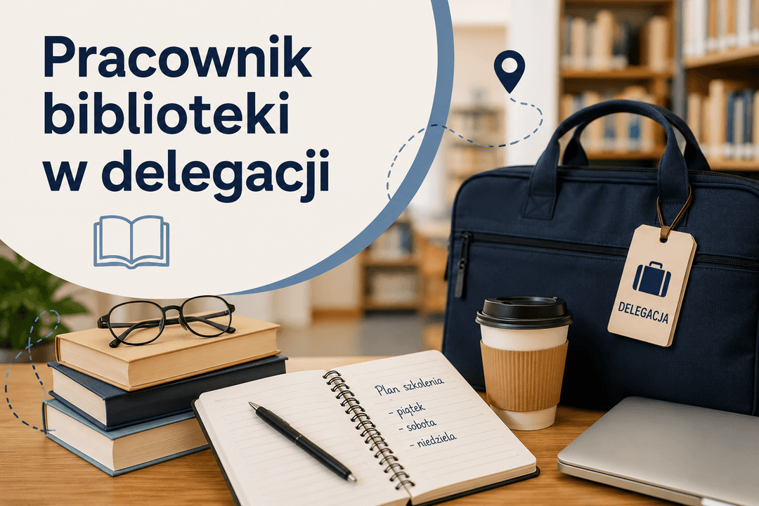 Weekendowa delegacja pracownika biblioteki