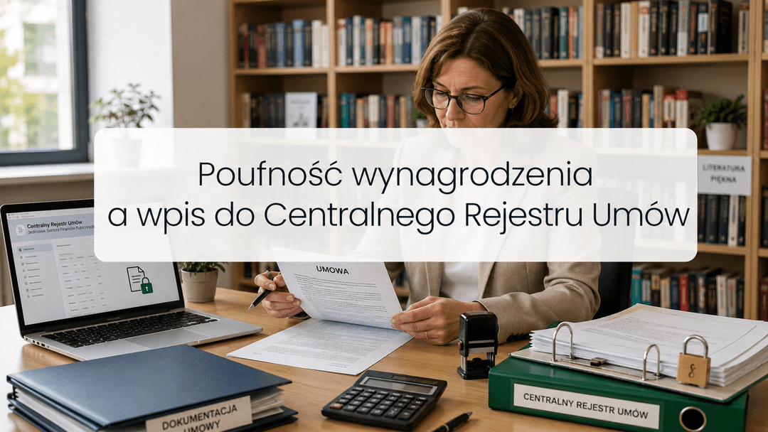 Czy poufność wynagrodzenia zwalnia dyrektora biblioteki z wpisu do Centralnego Rejestru Umów